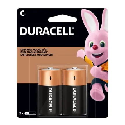 Pilha Duracell Média C Cartela c/2