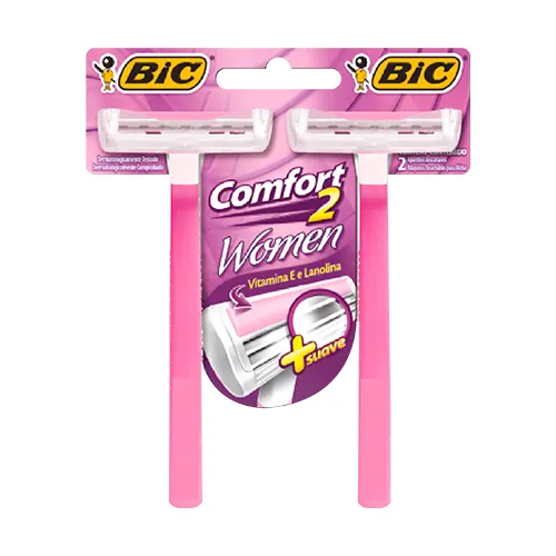 10234-BIC-COMFORT-FOR-WOMEN-ROSA-12X2-2 Aparelho Bic Comfort For Women 12x2 - Imagem 2