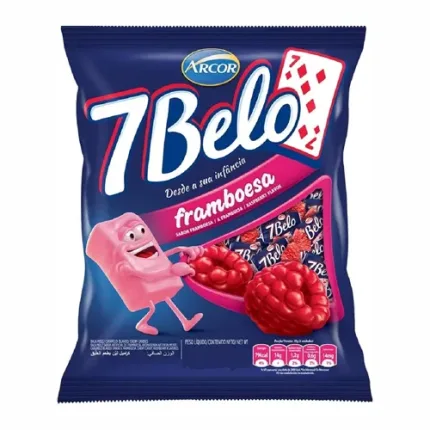 Bala 7 Belo Framboesa Pacote 500g