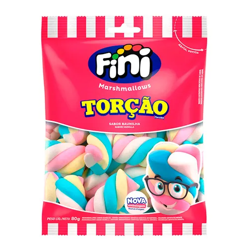 11796-MARSHMALLOW-FINI-TORCAO Marshmallow Fini Torção 80g Caixa c/12 - Imagem 1