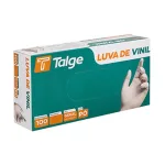 Luva Talge de Vinil c/Pó Tamanho G c/100