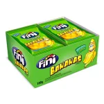 Bala de Gelatina Pocket Bananas 15g Display c/12