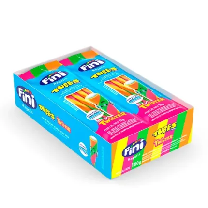 Regaliz Tubes Mini Twister 17g Display c/12