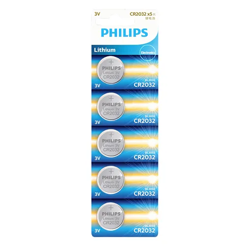 13059-BATERIA-PHILIPS-CR-2032-CARTELA-COM-5 Bateria Philips CR 2032 Cartela c/5 - Imagem 1