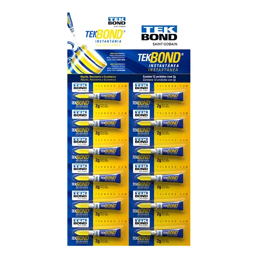 13213-COLA-TEK-BOND-2G-CARTELA-COM-12 Cola Tek Bond 2g Cartela c/12 - Imagem 1