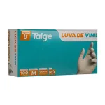 Luva Talge de Vinil s/Pó Tamanho G c/100