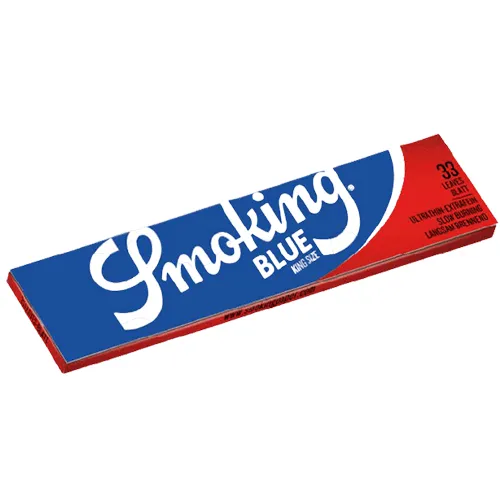 10219-PAPEL-SMOKING-KING-SIZE-BLUE Papel de Seda Smoking King Size Blue Livreto c/33 - Imagem 1