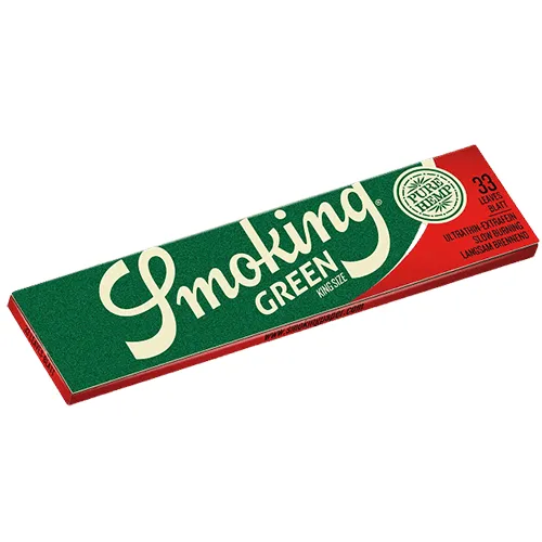 10221-PAPEL-SMOKING-KING-SIZE-GREEN Papel de Seda Smoking King Size Green Livreto c/33 - Imagem 1