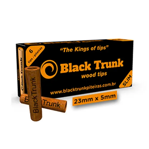 13158-PITEIRA-MADEIRA-BLACK-TRUNK-SLIM-23MM-CAIXINHA-COM-6 Piteira de Madeira Black Trunk Slim 23mm Caixinha c/6 - Imagem 1