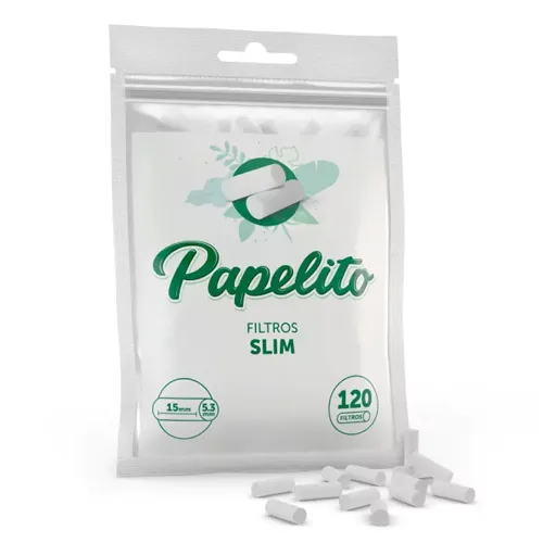 13233-FILTRO-PARA-CIGARRO-PAPELITO-SLIM-PACOTE-COM-120 Filtro para Cigarro Papelito Slim Pacote c/120 - Imagem 1
